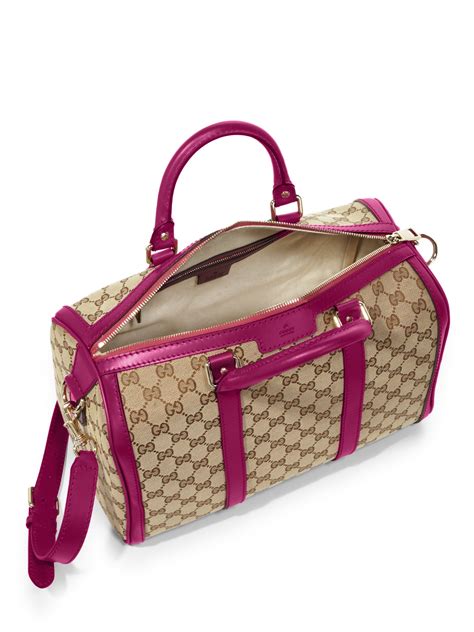 gucci big pink camvas bag|Gucci canvas tote bag free.